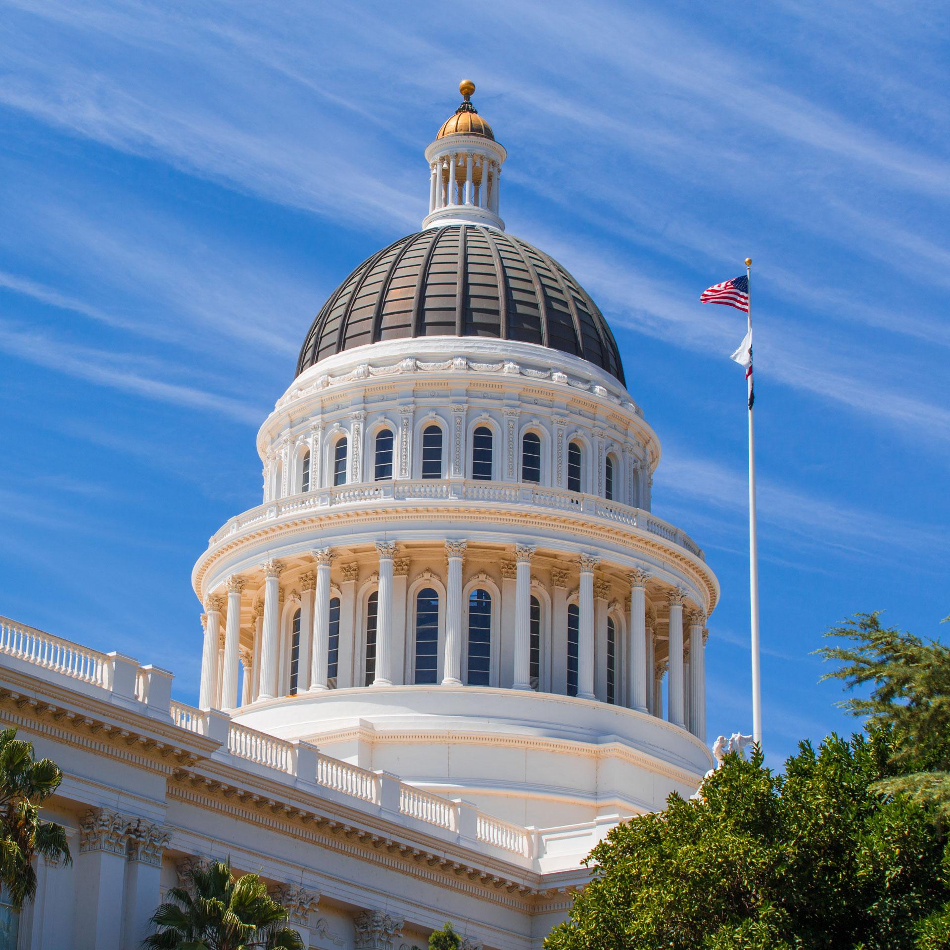 California capitol building in Sacramento